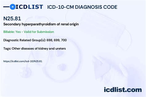 icd 10 secondary hyperparathyroidism of renal origin  They were selected from the Taiwan National Health